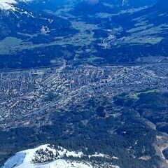 Flugwegposition um 14:17:40: Aufgenommen in der Nähe von Innsbruck, Österreich in 2495 Meter